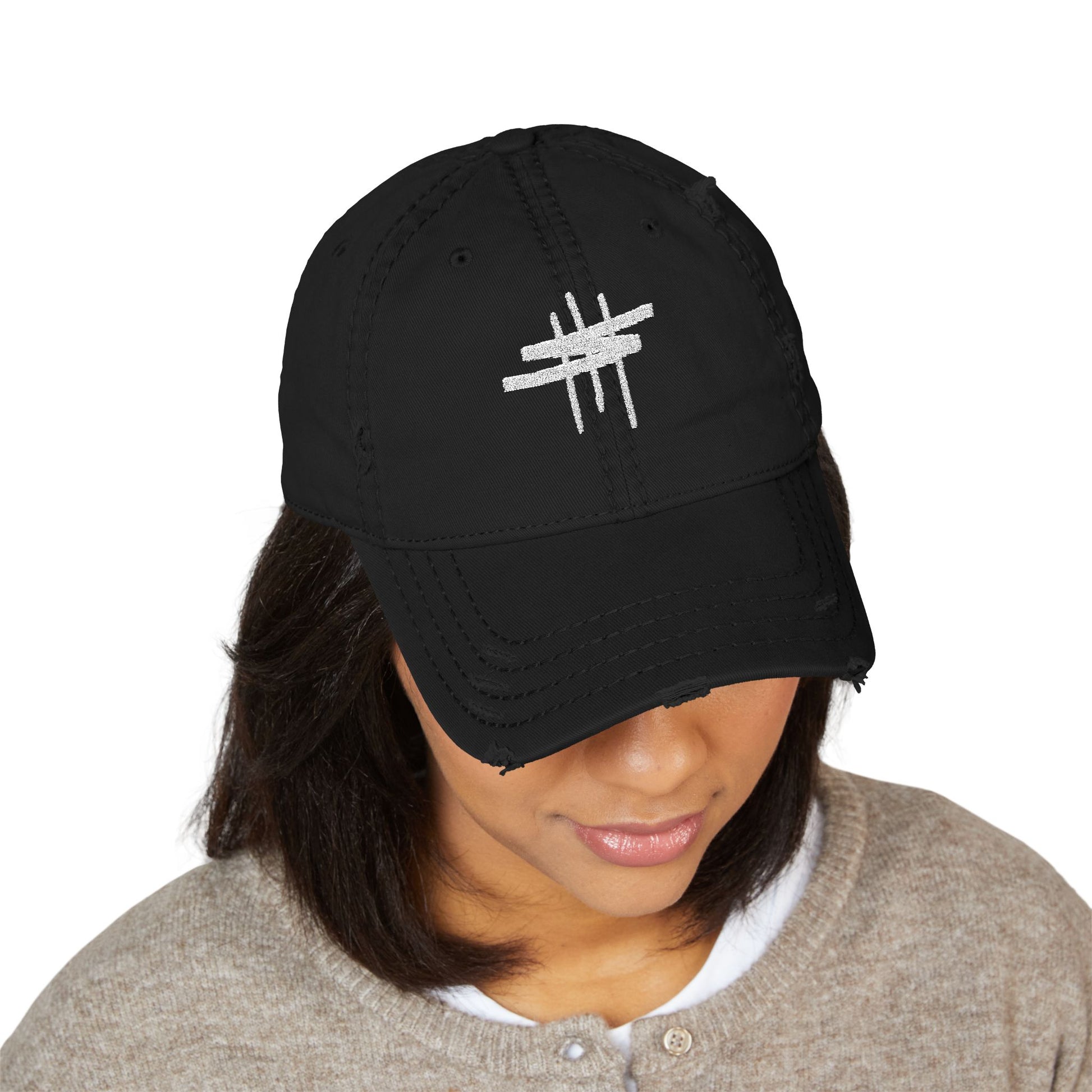 Juken Distressed Dad Hat – Unisex Low-Profile Streetwear